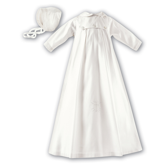 Sarah Louise Christening Gown, Slip & Hat - 1177